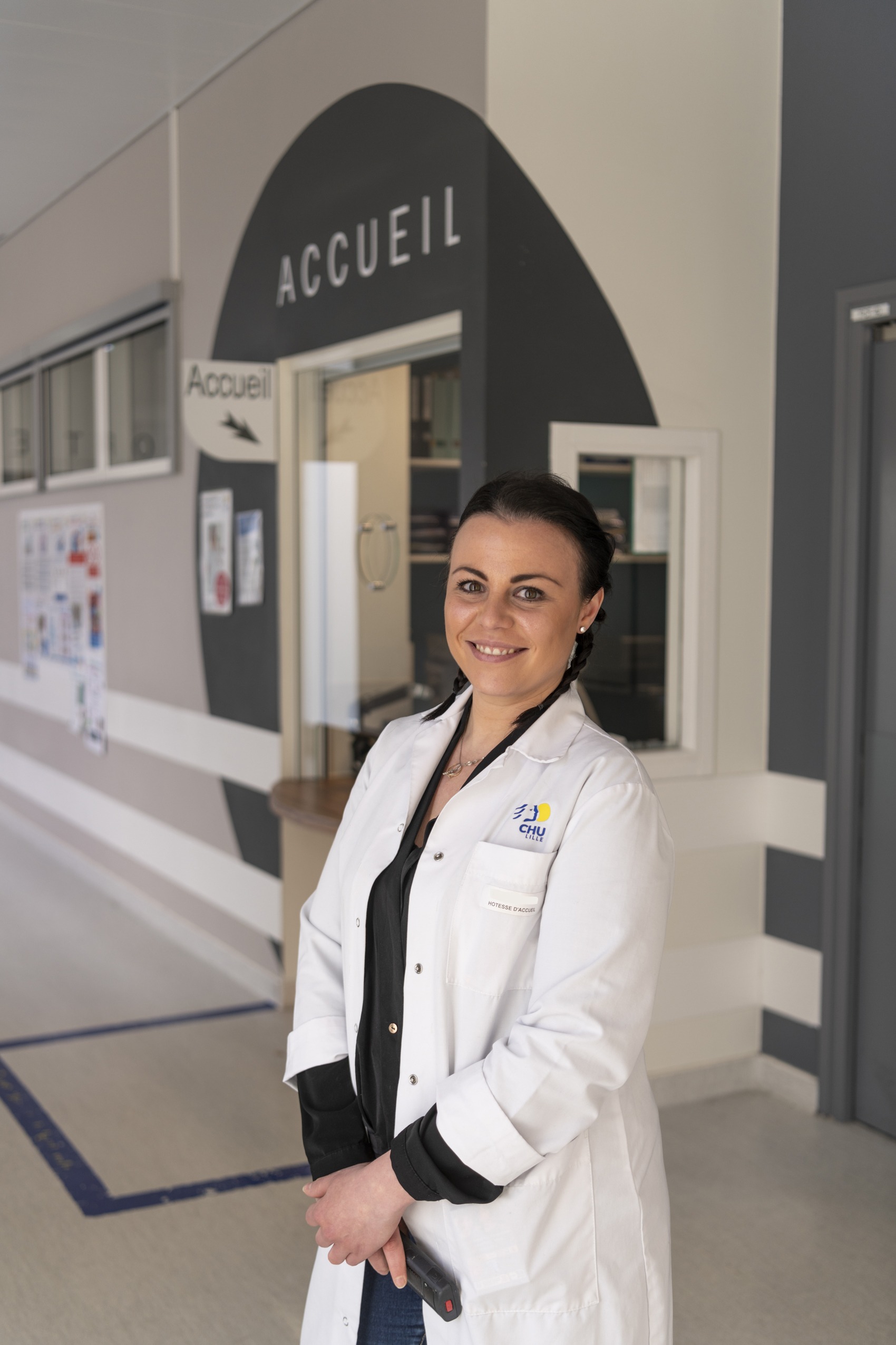 Les hôtesses d'accueil du service de réanimation et médecine intensive du CHU de Lille Les hôtesses d'accueil du service de réanimation et médecine intensive du CHU de Lille